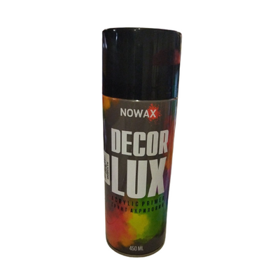 Ґрунтовка акрилова NOWAX, spray 450ml, чорна, (BLACK/RAL9005) NX48049 фото