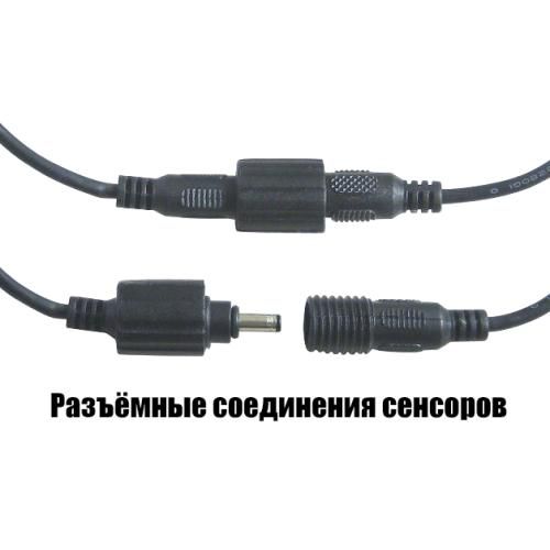 Парктроник TIGER PS-43/LED/4 датчика D=18мм/коннектор/черный/черный (PS-43) 68681 фото