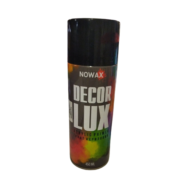 Акриловый грунт черный NOWAX Decor Lux (9005) 450мл NX48049 фото