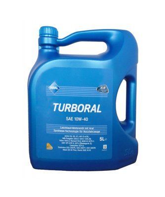 Моторное масло Aral Turboral 10W-40 5 л 123457134 фото