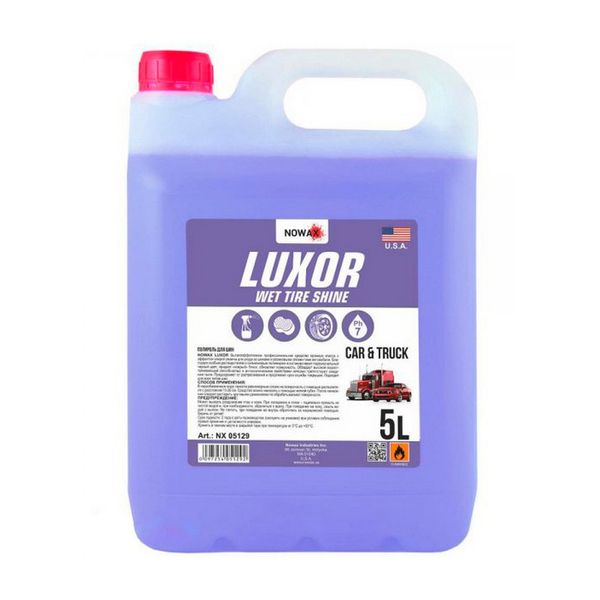 Поліроль для шин NOWAX LUXOR WET TIRE SHINE, 5L NX05129 фото