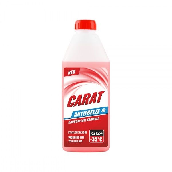 ANTIFREEZE COOLANT G12+RED, ТМ "CARAT", 900 г KR82325 фото