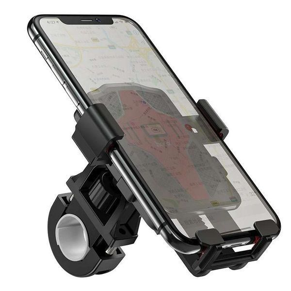 Тримач для телефону на велосипед HOCO CA73 Flying one-touch bicycle and motorcycle universal. Black-Red CA73 фото