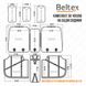 Комп-т 3D-чехлов BELTEX Manhattan, black BX86100 фото 8