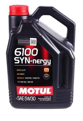Motul107972/838351 5W30/5L 6100 SYN-nergy 123457237 фото