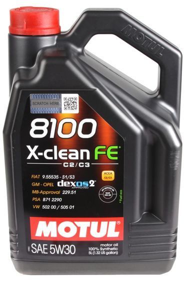 Motul107206 / 104777 5W30/5L X-CLEAN EFE C2/C3 123457187 фото