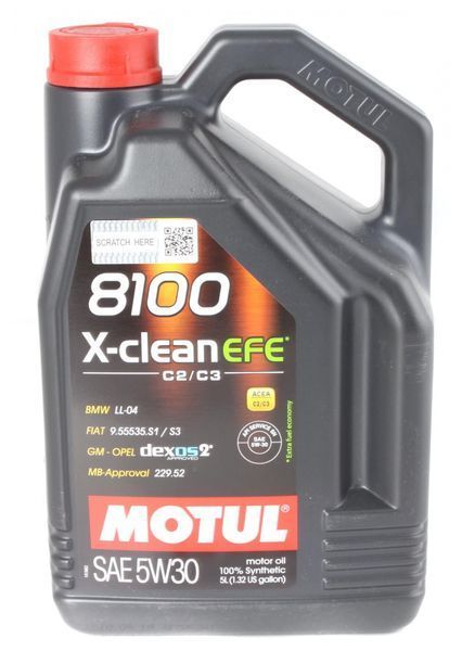 Motul107206 / 104777 5W30/5L X-CLEAN EFE C2/C3 123457187 фото