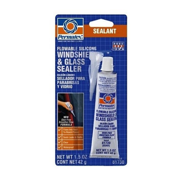 Проникаючий силіконовий герметик 42 гр. FLOWABLE SILICONE WINDSHIELD GLASS SEALER. 81730 фото