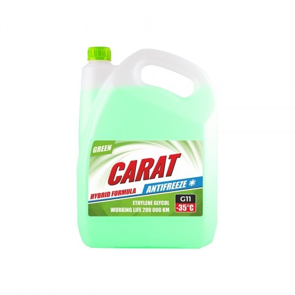 ANTIFREEZE COOLANT G11 GREEN, ТМ "CARAT", 9 кг KR82424 фото