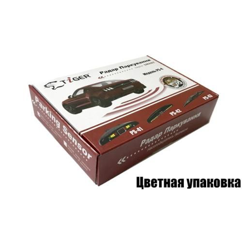 Парктронік TIGER PS-41/LED/4 датчики D=18мм/конектор/сiрий/сiрий (PS-41) 68680 фото