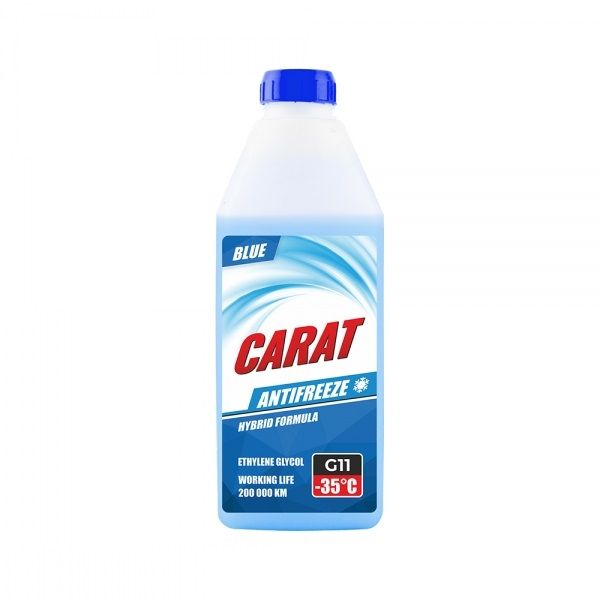 ANTIFREEZE COOLANT G11 BLUE, ТМ "CARAT", 900 г KR82356 фото