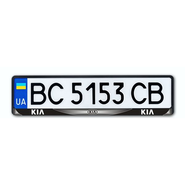 Рамка KIA Білий+Чорний NH112 фото