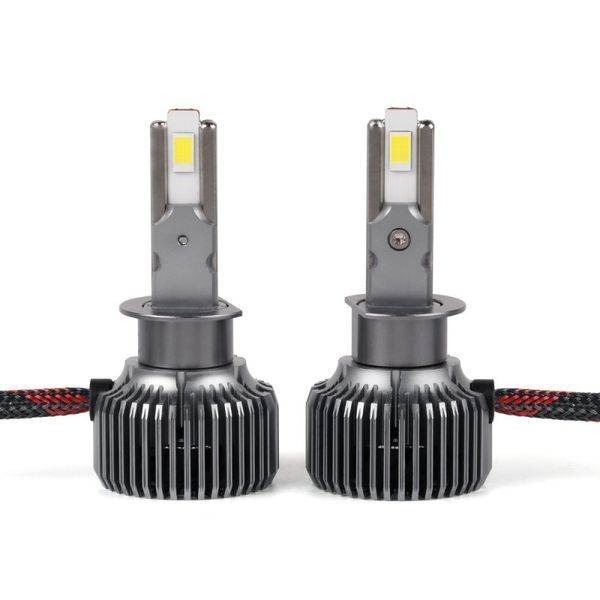 Світлодіодні автолампи H1 CARLAMP Ultra Vision лампи з освітленням на 150+ метрів для вашого авто 9400Lm 6000K (UVH1) UVH1 фото