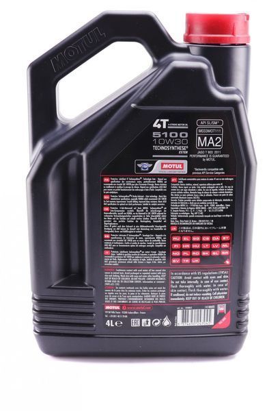 Motul104063 10W30/4л 5100 ESTER 123457343 фото