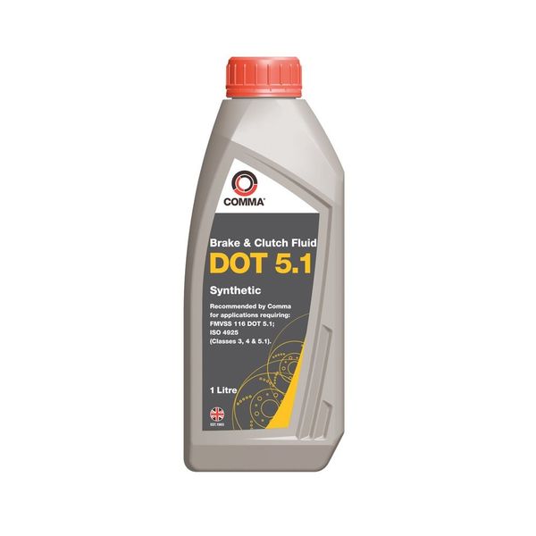 гальм. ж-ть Comma DOT 5.1 BRAKE FLUID 1л (12шт/уп) BF51L фото