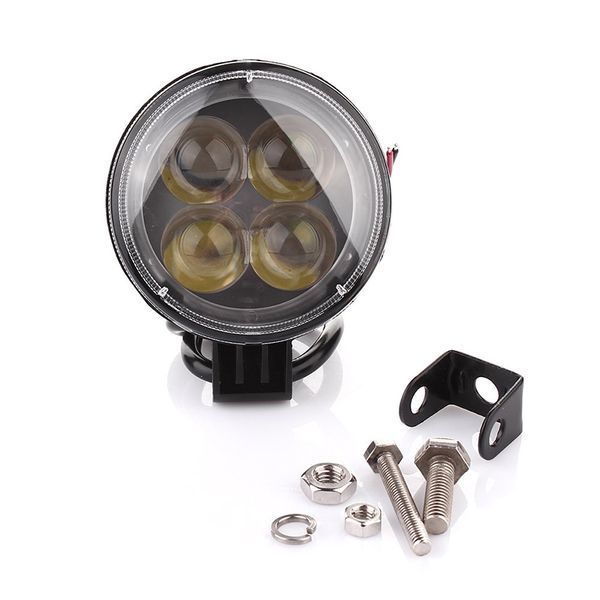 Додаткові фари Автолампа світлодіодна (4шт.*3w) EPISTAR Lens Spot LED кругла/(50шт./в ящ.)/ BOL0403 BOL0403L BELAUTO BOL0403L фото
