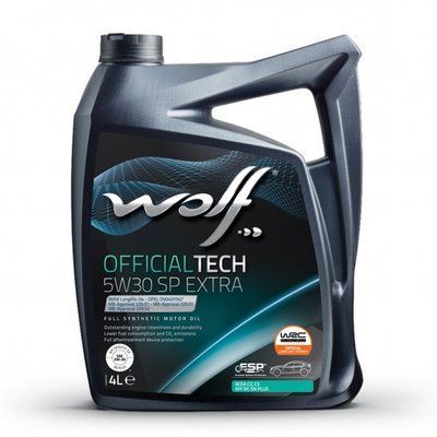 Моторна олива WOLF OfficialTech SP Extra 5W-30 4 л 123457176 фото