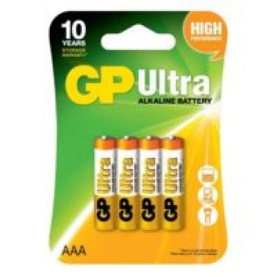 Батарейка GP ULTRA ALKALINE 1.5V 24AU-U4 лужна, LR03, ААА (4891199027659) 669314 фото