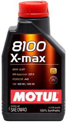 Motul104531 0W40/1l MOTUL 8100 X-max 0W-40 1л 123457295 фото