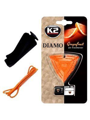 Автомобильный ароматизатор (освежитель) воздуха "грейпфрут"/k2 diamo grapefruit 15g K2V88GRA  123458477 фото