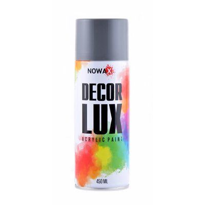 NOWAX Акрилова фарба в спреї DECOR LUX 7001 Світло сірий 450ml NX48017 NOWAX NX48017 фото