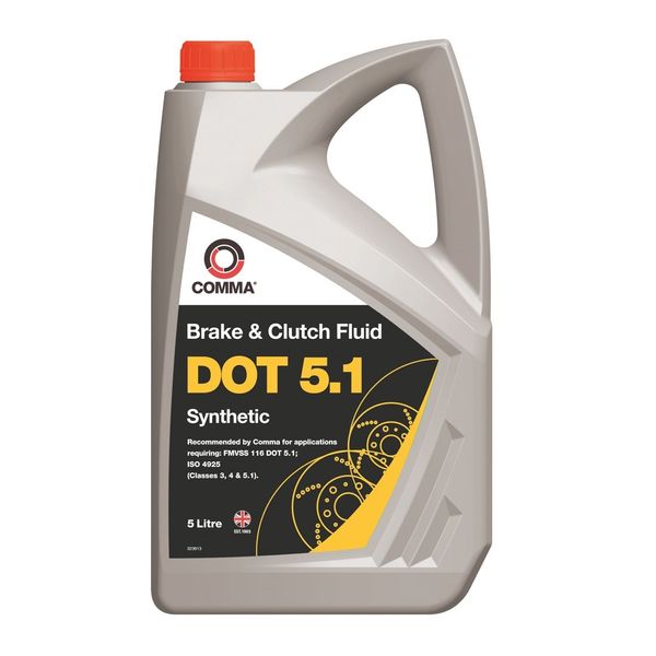 Торм. ж-ть Comma DOT 5.1 BRAKE FLUID 5л (4шт/уп) BF55L фото