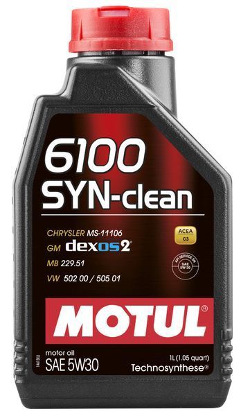Motul107947/814211 5W30/1L 61100 SYN-CLEAN 123457296 фото