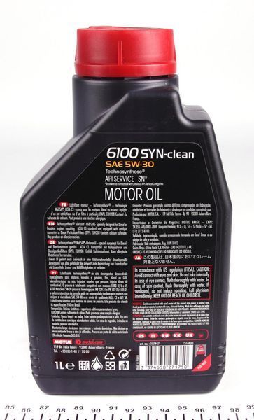 Motul107947/814211 5W30/1L 61100 SYN-CLEAN 123457296 фото