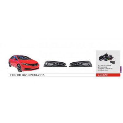 Фари дод. модель Honda Civic/2013-15/HD-623/H11-12V55Wел.проводка (HD-623) 71698 фото