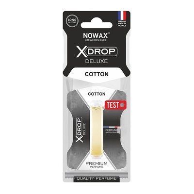 Ароматизатор до машини Nowax X Drop Delux - Cotton (NX00072) NX00072 фото