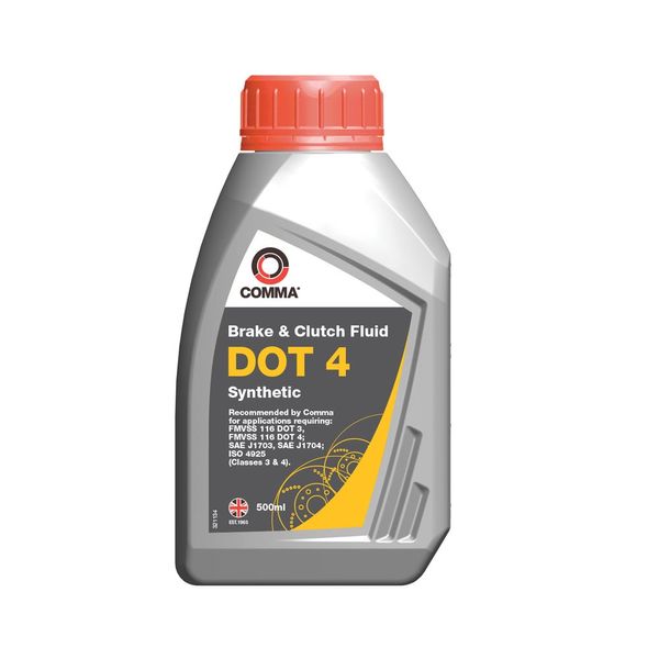 Торм. ж-ть Comma DOT 4 BRAKE FLUID 500мл (12шт/уп) BF4500M фото