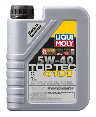 Liqui Moly7500/9510 5W40/1L Top Tec 4100 123457347 фото