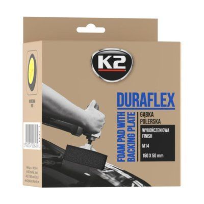 Губка полировальная K2 DURAFLEX финишная черная 150&times;50 мм L644 фото
