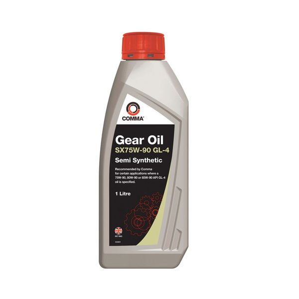 Трансмиссионное масло Comma GEAR OIL SX75W-90 GL4 API GL-3/GL-4 1л (12шт/уп) SXGL41L фото