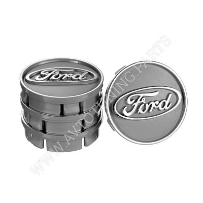 Заглушка колісного диска Ford 60x55 сірий ABS пластик (4шт.) 50019 (50019) 68378 фото
