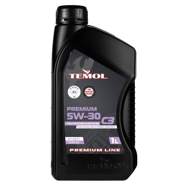 Масло TEMOL PREMIUM C3 5W-30 API SN ACEA С3-16 (1 л) T-PС3_5W30-1L фото