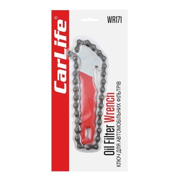 Ключ для зняття автомобільних фільтрів з ланцюгом Carlife (WR171) WR171 фото