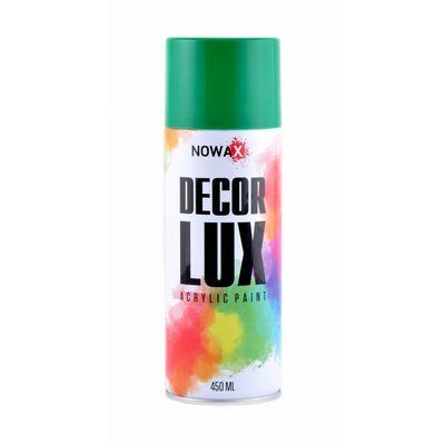 Акрилова фарба глянсова зелена м'ята NOWAX Decor Lux (6029) 450мл NX48028 фото