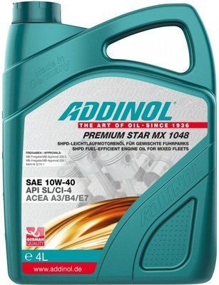 Моторное масло Addinol Premium Star MX 1048 10W-40 4 л 123457150 фото