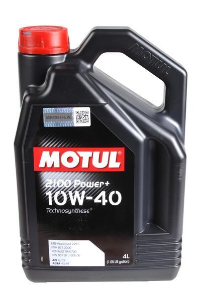 Motul100017 10W40/4 Motul 2100 Power+ 123457351 фото
