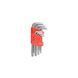 Набор ключей Torx 9шт. короткий T10 T15 T20 T25 T27 T30 T40 T45 T50 Г-образ торца с отворотом Carlife (WR2111)) WR2111 фото 1