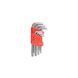 Набор ключей Torx 9шт. короткий T10 T15 T20 T25 T27 T30 T40 T45 T50 Г-образ торца с отворотом Carlife (WR2111)) WR2111 фото 3