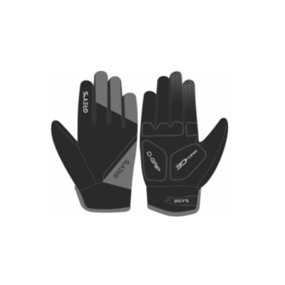 Перчатки GREY'S із довгим пальцем, гелеві вставки, колір Чорний, розмір L (100шт/уп) GR18413 фото