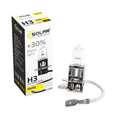 Галогенова лампа H3 12V 100W PK22s Starlight +30% 1213 SOLAR 1213 фото