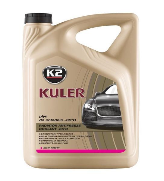 Антифриз K2 Kuler Long Life G13 -35&deg;C, розовый, 5л K2 T205R T205R фото