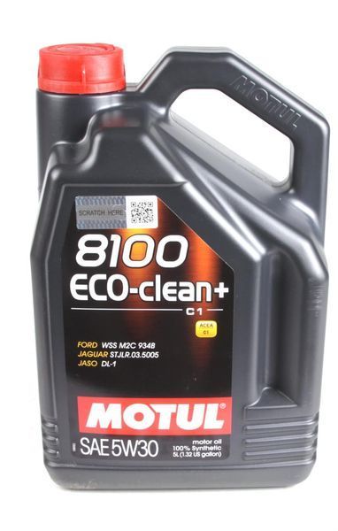 Motul101584/842551 5W30/5л 8100 Eco-clean+ 123457203 фото
