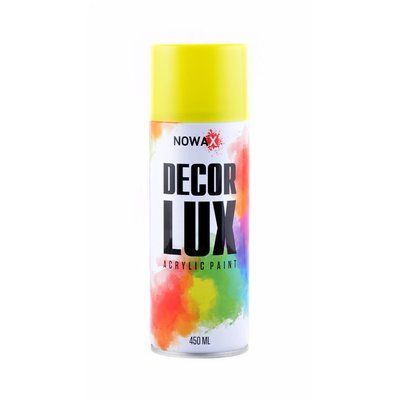 Акрилова фарба жовта NOWAX Decor Lux (1023) 450мл NX48020 фото
