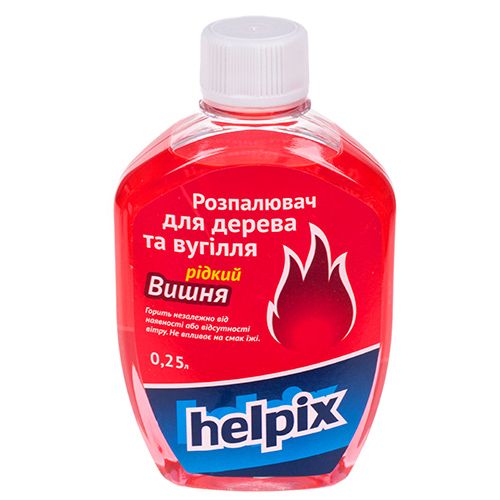 Розпалювач для дерева та вугілля HELPIX 250 мл (рідкий) ВИШНЯ (0599) 62230 фото