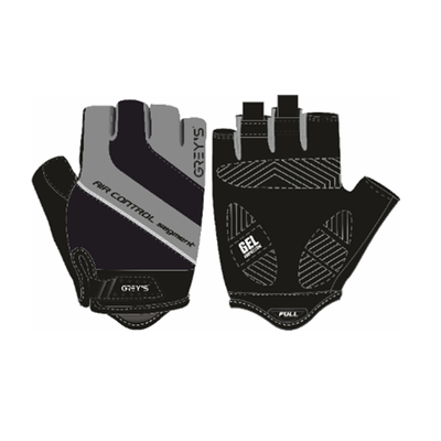 Перчатки GREY'S з коротким пальцем, гелеві вставки, колір Чорний/Сірий, розмір L (100шт/уп) GR18353 фото