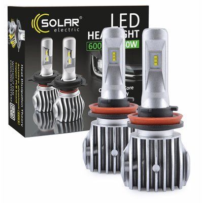 Автолампи SOLAR SOLAR H11 Solar, 6000K,85V,35W PGJ19-2 KET, (2шт.) 8611 фото